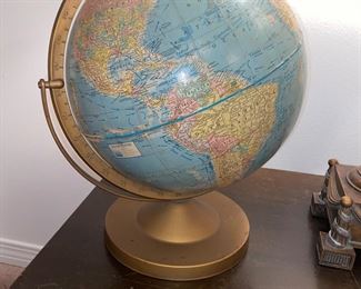 Vintage world globe 