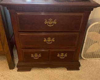 Three drawer bedside table