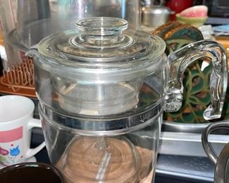 Glass Pyrex coffee pot
