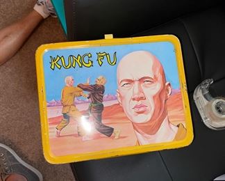 Vintage Kung Fu lunch box with thermos
