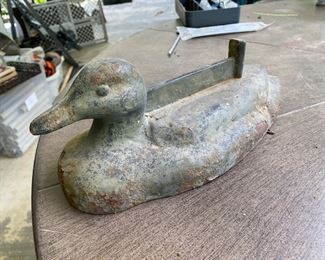 Antique cast  iron duck boot scraper