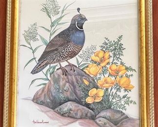 Anne Worsham Richardson California Quail