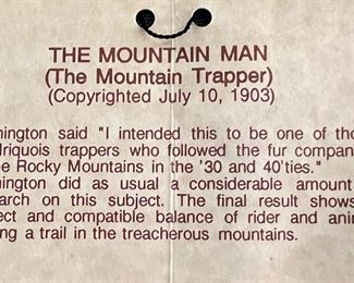 Bronze Mountain Men by Frederic Remington Reproduction 