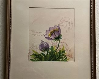 Art Pasque Flower