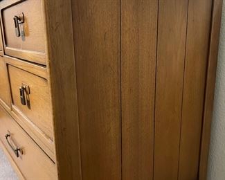 Vintage Drexel Meridian Dresser w Marble Inlay Top