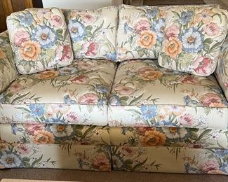 Hickorycraft Quilted Floral Sofa and Loveseat