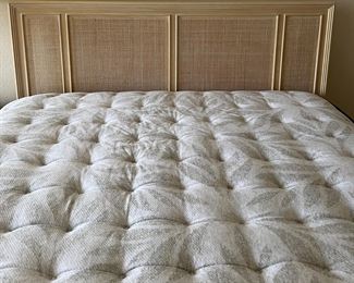 Vintage Drexel Bedroom Set: Dresser w Mirror, Headboard w Frame and 1 Nightstand