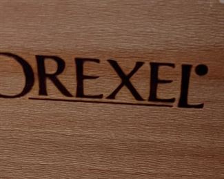 Vintage Drexel Bedroom Set: Dresser w Mirror, Caned Headboard w Frame and 1 Nightstand