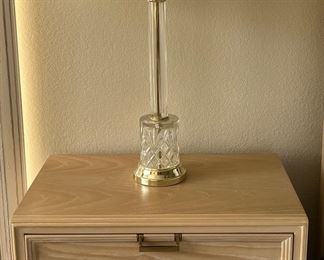 Vintage Drexel Bedroom Set: Dresser w Mirror, Caned Headboard w Frame and 1 Nightstand