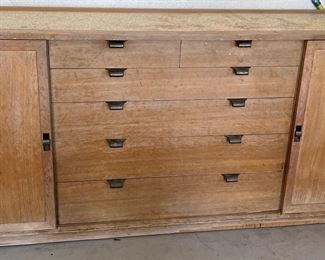 Edward Wormley for Drexel Precedent Mid Century Brass and Elm Credenza (see next picture)