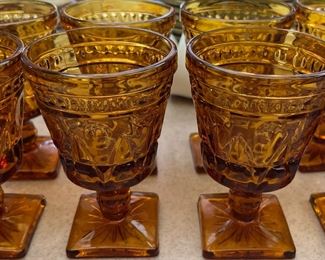 Amber Glass Set/8