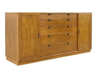 (This is what it could look like!) Edward Wormley for Drexel Precedent Mid Century Brass and Elm Credenza