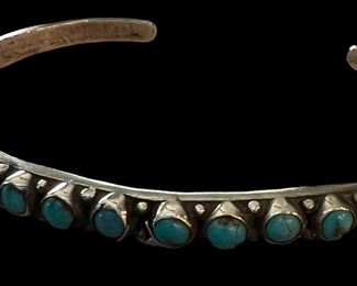Sterling and Turquoise Cuff