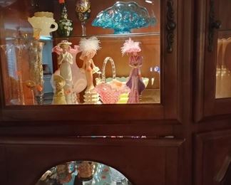 Very Nice Glassware ...Fenton, Opalescent, hand painted, ...