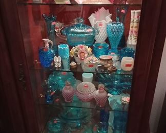 Fenton, custard, elegant glass, ...