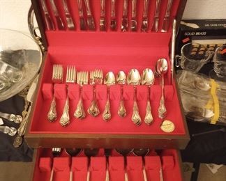 Oneida stainless flatware, service for 12, plus more...