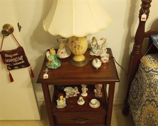 Night stand with figuring, ...