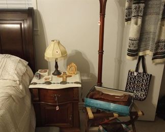 Night stand, luggage rack, ...