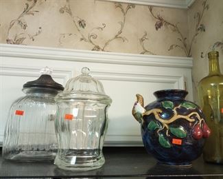 Candy jars, ...