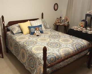 Antique Pineapple finial full bed, ...