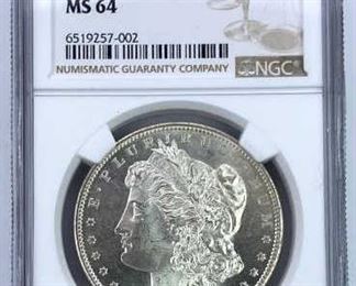 1879-S MS64 Morgan Silver Dollar, NGC Hi-Grade