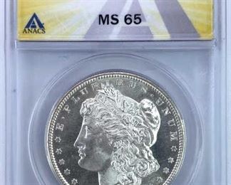 1881-S Silver Morgan Dollar MS65