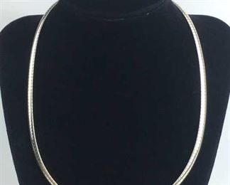 Sterling Silver Omega Necklace Chain