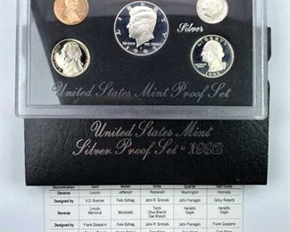 1992 U.S. Silver Proof Coin Set in Box