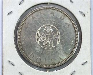1964 Canada Silver Dollar, Charlottetown Comm.