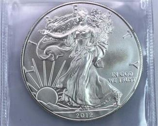 2012 American Silver Eagle, 1oz .999, BU