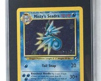 2000 Pokemon Misty's Seadra Holo Pre-Re SGC 6