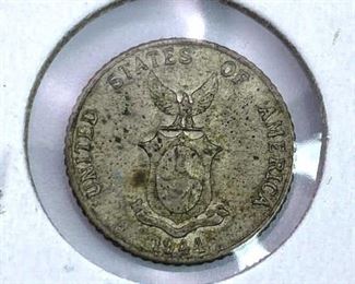 1944-D Philippines 10 Cent Silver
