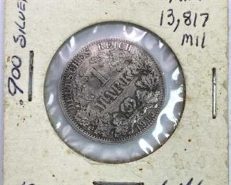 1915-A German Mark Silver MS Type 2 Small