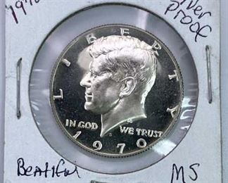 1970-S Silver Proof JFK Half Dollar BU