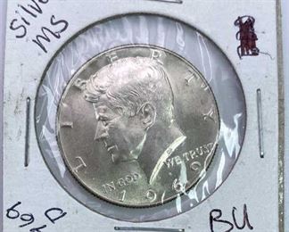 1969-S Silver JFK Half Dollar BU