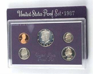 1987 US Mint Proof Coin Set