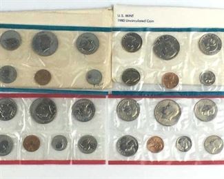 (2) 1980 US Mint Uncirculated Coin Set
