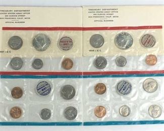 (2) 1969 US Mint Uncirculated Mint Coin Set