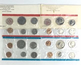 1971 & 1972 US Mint Uncirculated Coin Sets
