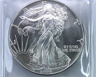 1994 American Silver Eagle 1oz .999