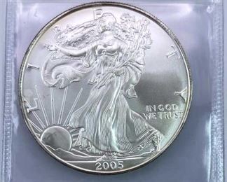 2005 American Silver Eagle, 1oz .999, BU
