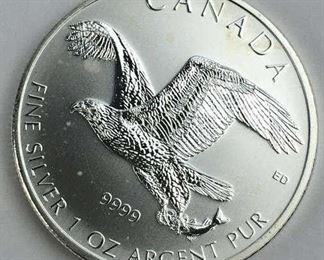 2014 Canada 1oz Silver Wedge Tail .999