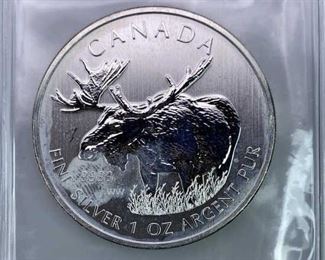 2012 Canada Silver Moose .9999, 1oz