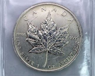 2011 Canada Silver Maple Leaf .9999, 1oz