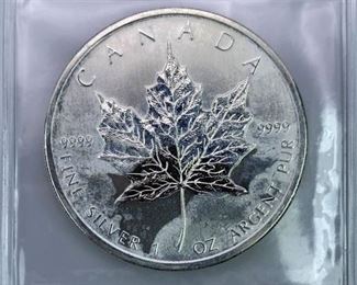 2011 Canada Silver Maple Leaf .9999, 1oz