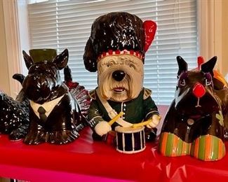 scottie Scottish terrier ceramic & cast iron dog figurines
