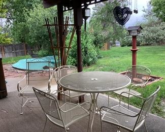 Patio table and chairs