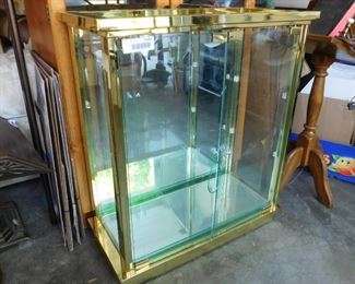 Metal Frame & Glass Display Case