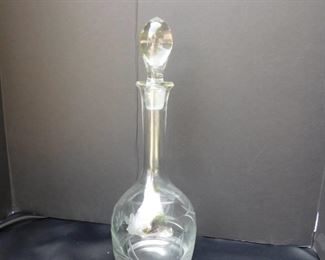 Virna Hand-Blown, Hand-Cut Decanter