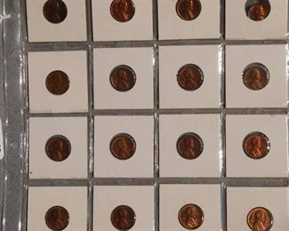Vintage Lincoln Pennies ( Sheet)
